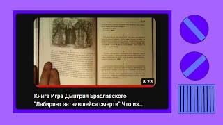 Книга Игра Дмитрия Браславского "Лабиринт затаившейся смерти" Что из себя представляет?