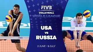 USA v Russia highlights - FIVB World League