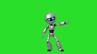 Green Screen Animated 3D Robot Video #copyrightfree #greenscreeneffects #royaltyfree