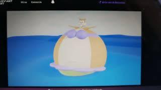 Sandy cheeks the 3D floating device