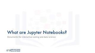 What are Jupyter Notebooks?