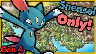 Can I Beat Pokemon Heart Gold with ONLY Sneasel?  Pokemon Challenges