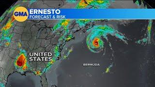 Ernesto becomes Category 1 hurricane again; dangerous conditions for East Coast beaches