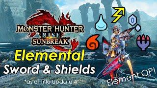 MHRise Sunbreak - Elemental Sword & Shields Guide (BEST Combos, Builds, Title Update 4!)