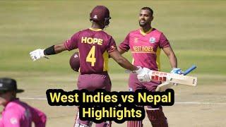 Icc World Cup Qualify Match | Nepal Vs West Indies | Full Highlights 2023 | NEP VS WI 2023