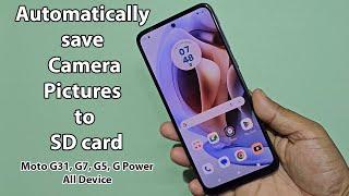 How do i automatically save pictures to sd card on motorola