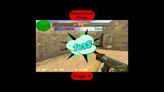 8 frags failed clutch mid to B #8k #headshot #beast #insane #nostalgia #cs16 #counterstrike