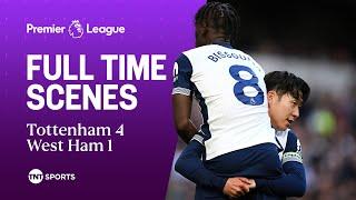 FULL-TIME SCENES: Tottenham come from behind to thrash West Ham as Kudus sees red ️