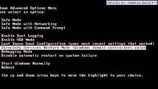 ISUPPORTYOU Video: ActiveDirectory Backup and Restore : Non Authoritative Mode