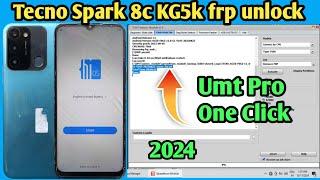 Tecno spark 8c frp unlock umt KG5k google account remove umt