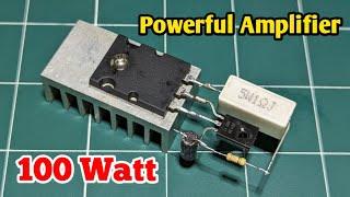 DIY Powerful Ultra Bass Audio Amplifier. Using TTA1943 Transistor. Diy Amplifier.