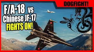 USA F-18 vs JF-17 Dogfight! | 枭龙 China | DCS World