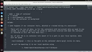 Docker volume with example | Volume mounted to mysql container
