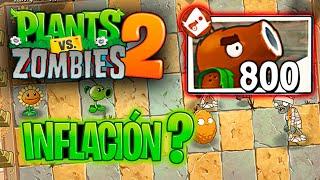 PvZ 2 PERO TODAS las PLANTAS CUESTAN el DOBLE ⬆️️