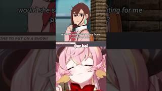 When Yui meets beautiful ladies #shorts #vtuber #dandadan