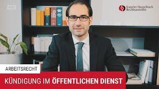 Kündigung und Abfindung im öffentlichen Dienst - Kanzlei Hasselbach