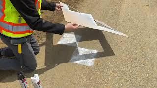 How to Spray Paint a Ground Control Point (GCP) in Asphalt