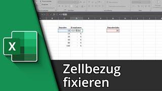 Excel Zellbezug fixieren | Absoluter Bezug in Excel  Tutorial