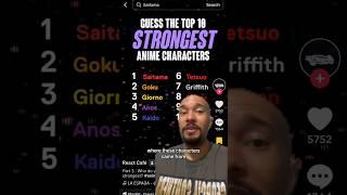 Top 10 strongest in #anime/#manga?! AGAIN?! #naruto #onepiece #bleach #dragonball #ranked #shorts