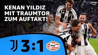 Juventus 3:1 PSV Eindhoven | Highlights - UEFA Champions League