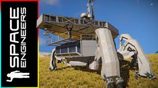 The Sand Inspired Walker Base! - Space Engineers