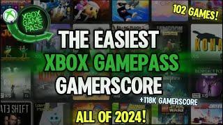 The Easiest Xbox Game Pass Achievements & Gamerscore | All of 2024!