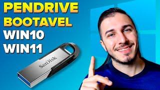 PENDRIVE BOOTAVEL Win10 ou Win11 - Como Criar um pendrive bootavel em 5 Minutos