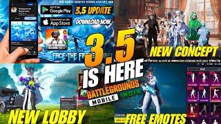 3.5 Update Is Here Bgmi | How To Download 3.5 Update Bgmi | Bgmi 3.5 Update Download | Free Lobby