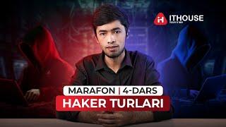 Kiberxavfsizlik Marafon 4-dars | Hackerlar turlari | Ahloqiy hakerlik | Kiberxavfsizlik Bepul Dars