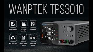 WANPTEK TPS3010 дешёвый лабораторный блок питания короткий обзор и демонстрация работы