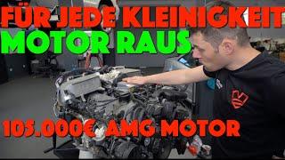 105.000€ AMG Motor wegen 2 Dichtungen ausgebaut ! Motoren Zimmer