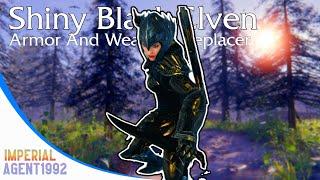 Skyrim Mod: Shiny Black Elven Armor And Weapon Replacer (PS4/XBOX1)