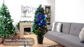 Robert Dyas Westbury Multicoloured Fibre Optic Christmas Tree