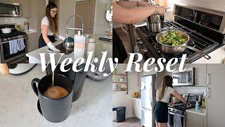 WEEKLY RESET: cleaning, cooking, skincare, getting ready for the busy week!