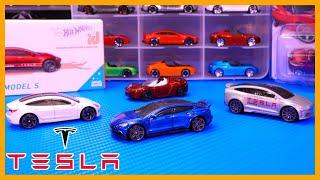 Hot Wheels Tesla Showcase including Super Treasure Hunt