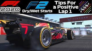 F1 2020 F2 Race Start Tips for Dry and Wet Conditions!