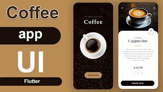 Flutter Coffee shop App UI | speed code | flutter tutorial