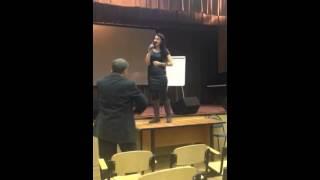 Vocal lesson on the table