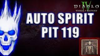 Bone Spirit Necro PIT 119 Clear | Diablo 4 Necromancer Season 6 Build #skulm #diablo4 #necromancer