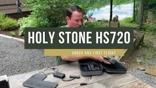 Holy Stone HS720 Drone unboxing and first flight