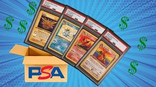 $2,000 1999 Pokemon PSA Returns, 1st Edition Jungle & Fossil