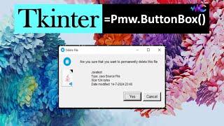 26. ButtonBox Widget | Python Tkinter & Pmw Widget | Practical Tutorial