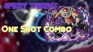 Spikey Trident One Shot Combo | Blox Fruits (cake prince)