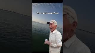 When a fish takes drag