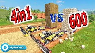 Farming Simulator 17: 4in1 VS +600 Bales Auto Loader Trailer Round Bale and Square Bale Auto Loading