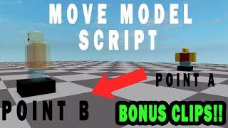 Move Model when Stepping on Part [BONUS CLIPS!] | TouchedEvents | ROBLOX Scripting Tutorial