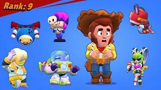 ALL NEW BRAWLERS + ALL NEW SKINS LOSING POSE in Brawl Stars