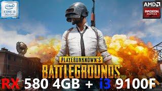 PUBG RX 580 4GB + i3 9100F (All Settings Tested)