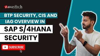 BTP Security CIS and IAG Overview in SAP S/4HANA Security | ZaranTech