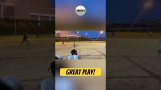 Joey Polansky Charges the Dribbler at 3rd & Guns the Runner Out 